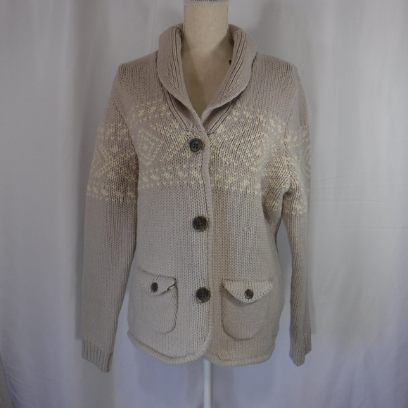 stone coloured cardigan
